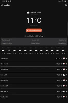 OpenWeather android App screenshot 1