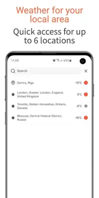 OpenWeather android App screenshot 2